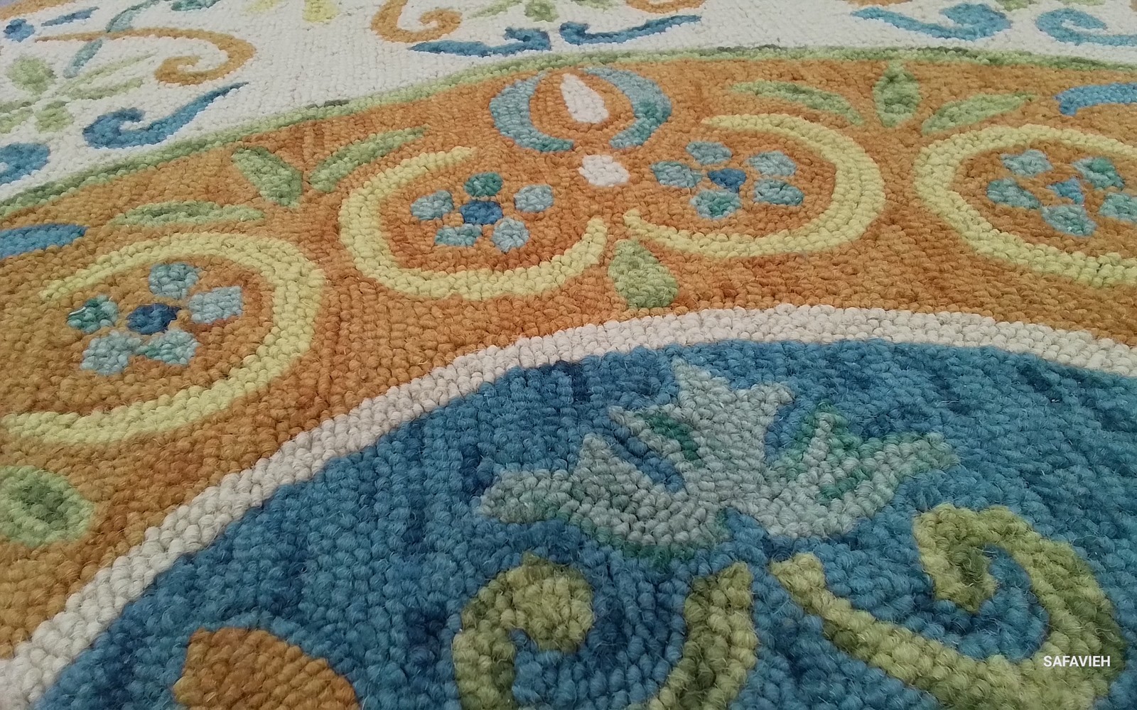 RUST / IVORY 6'-0" x 6'-0" Back Stain Rug, Reduced Price 1172800196 NOV601P-6R gallery