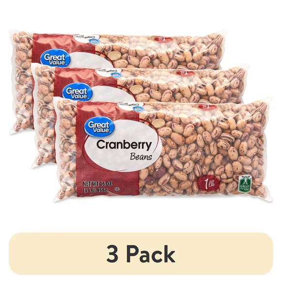 Great Value Cranberry Beans, 1 lb (Pack of 3) gallery