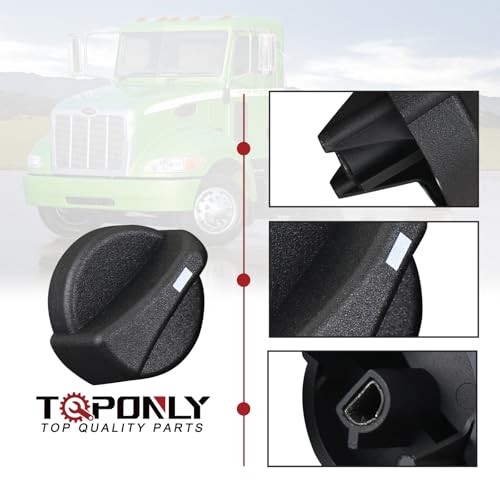 Peterbilt AC Heater Blower Fan Control Knobs (3 Pcs) | Compatible with Black gallery