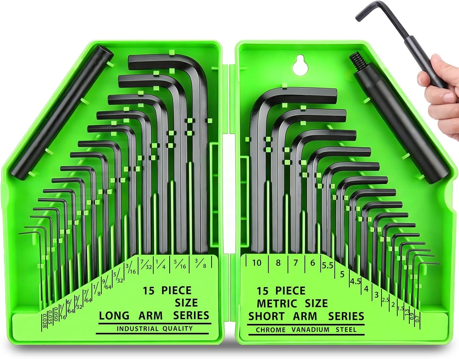 32-Piece Hex Key Allen Wrench Set SAE & Metric Allen Keys L Shape gallery