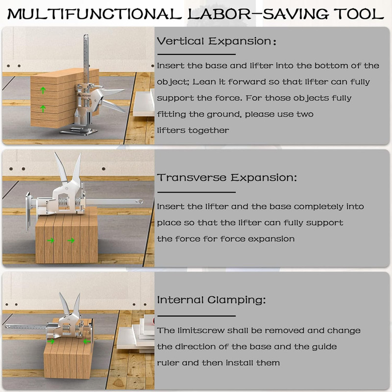 2Pcs Metal Labor Saving Arm Jack, Load-Bearing 440 Lb Multi-Function Height gallery
