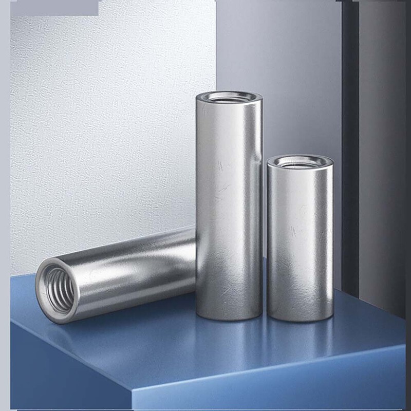 Round Coupling Nuts M3-M16 304 Stainless Steel Round Connecting Nut Long Nut gallery