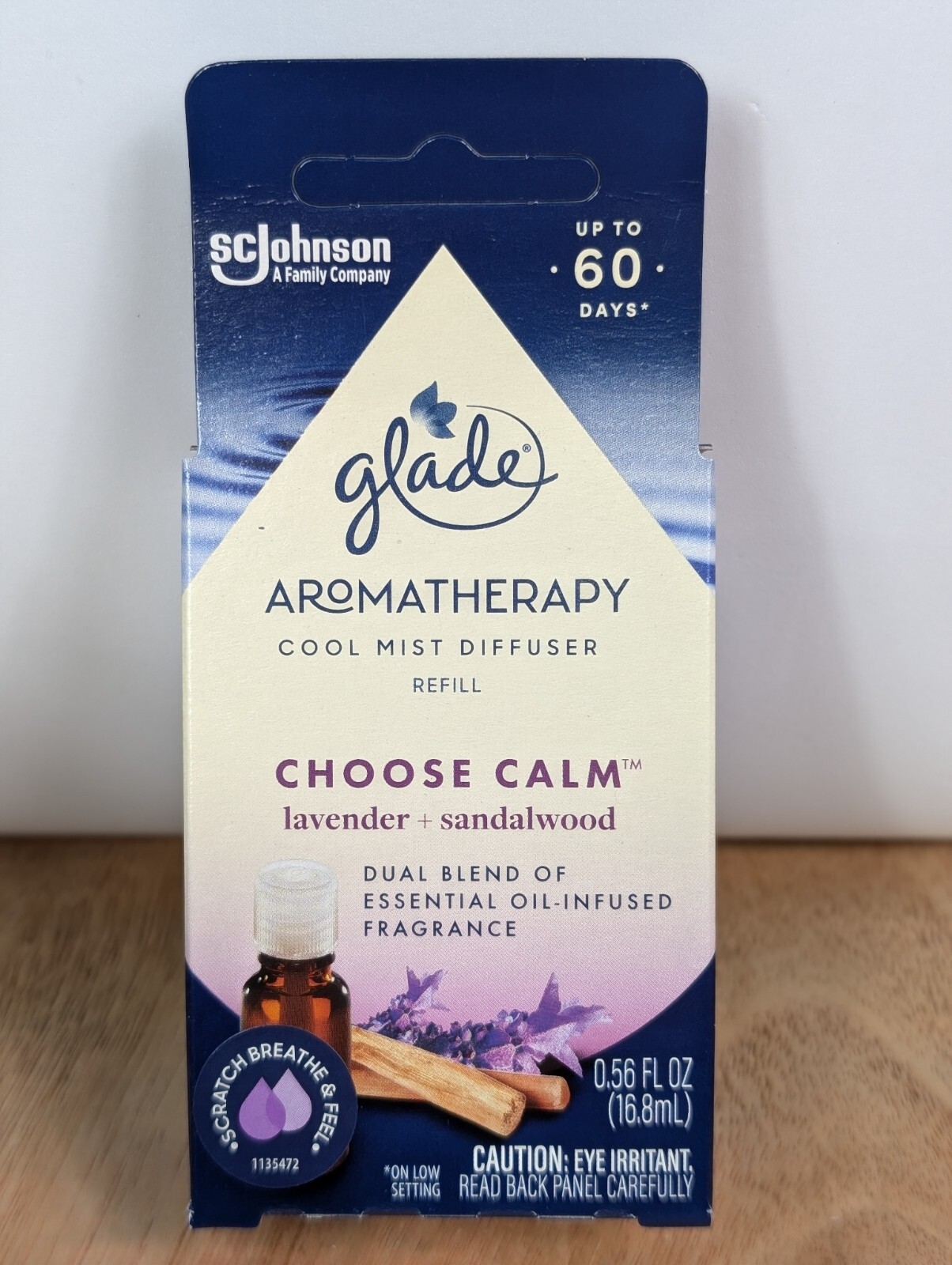 2 Pack Glade Cool Mist Diffuser Oil Refill Choose Calm Lavender+Sandalwood 0.56 gallery
