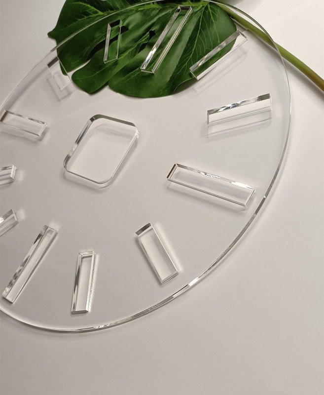 Acrylic Clock Template,12 Circle Clock Face with Clock Dials,Acrylic Router T... gallery