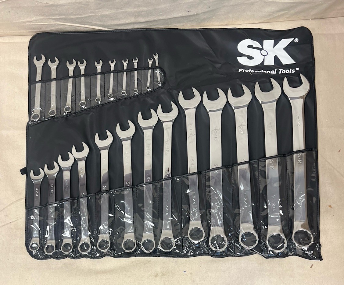 SK PROFESSIONAL TOOLS 86043 Combination Wrench Set Alloy Steel Chrome 23 Tools gallery