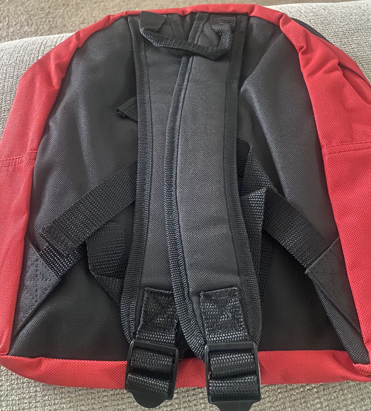 Amaro Red Backpack Two Pocket. 4