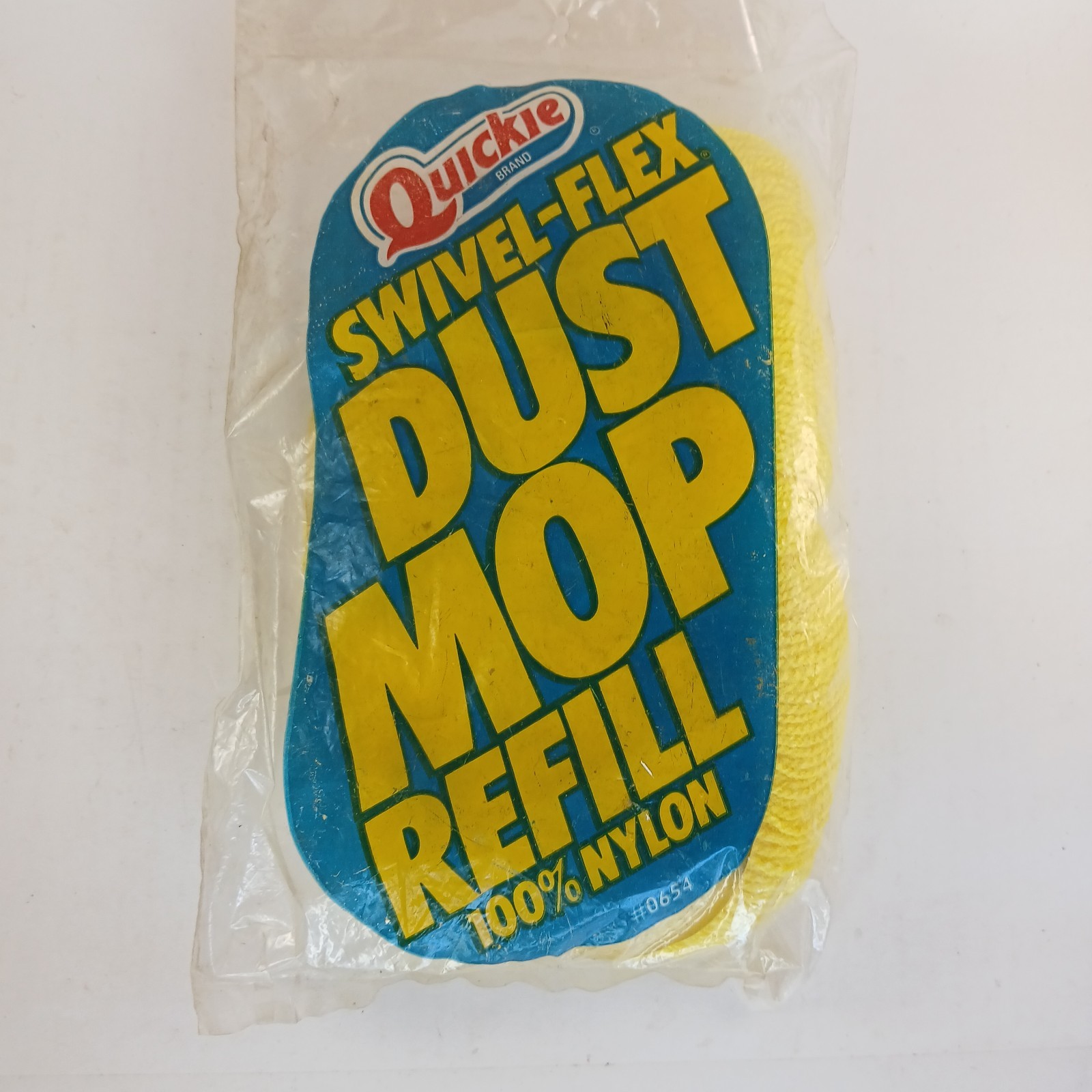 Quickie Brand Swivel-Flex Dust Mop Refill #0654 Type D Sealed Pkg Yellow NOS gallery