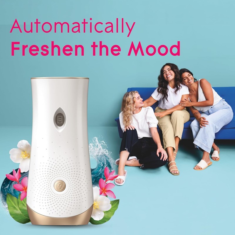 Glade Automatic Spray Refill, Air Freshener for Home and Bathroom, Aqua Waves, 6 gallery