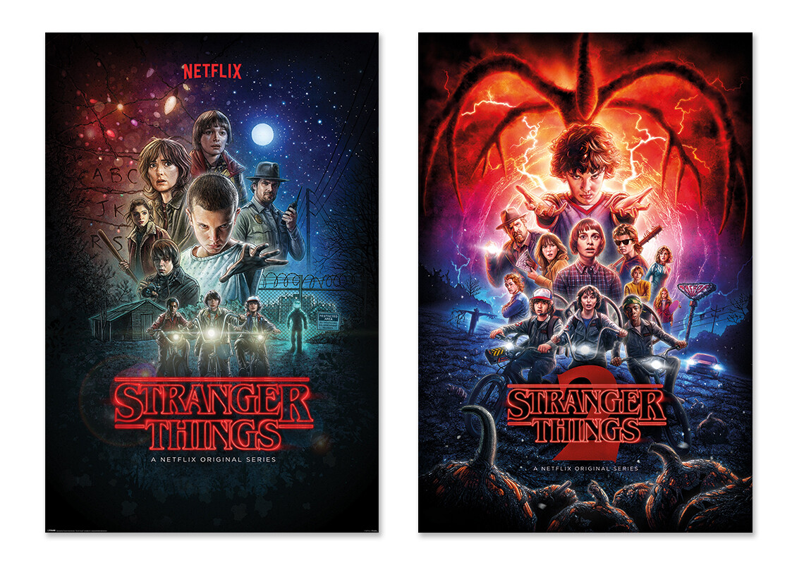 STRANGER THINGS - SEASON 1 & 2 - TV SHOW POSTER SET (REGULAR STYLES) gallery