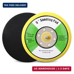 1Pcs 5in Hook and Loop Flexible Backing Pad, 5″ Sanding Back Pad 5/16″ 24 Thread