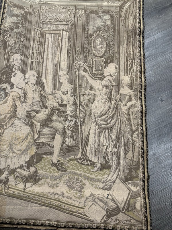 George Washington Belgian Machine-Woven Tapestry 42" x 28 1/4 " 1900's gallery