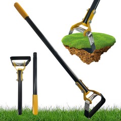 47-79 inch Adjustable Weeding Loop Stirrup Hoe – Outdoor Long Handle Garden Tool