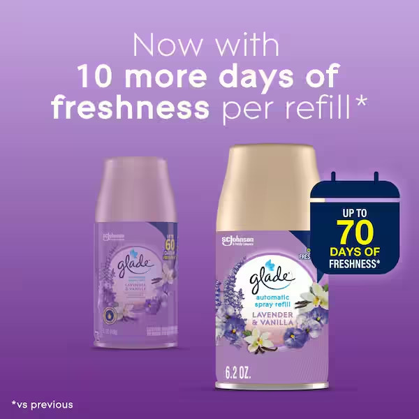 Glade Automatic Spray Refill Air Freshener for Home and Bathroom 6.2 Oz 4 Count. gallery
