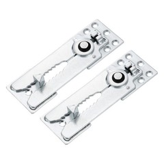 2Pcs Sectional Couch Connector, 155mm Adjustable Sofa Connector, Silver