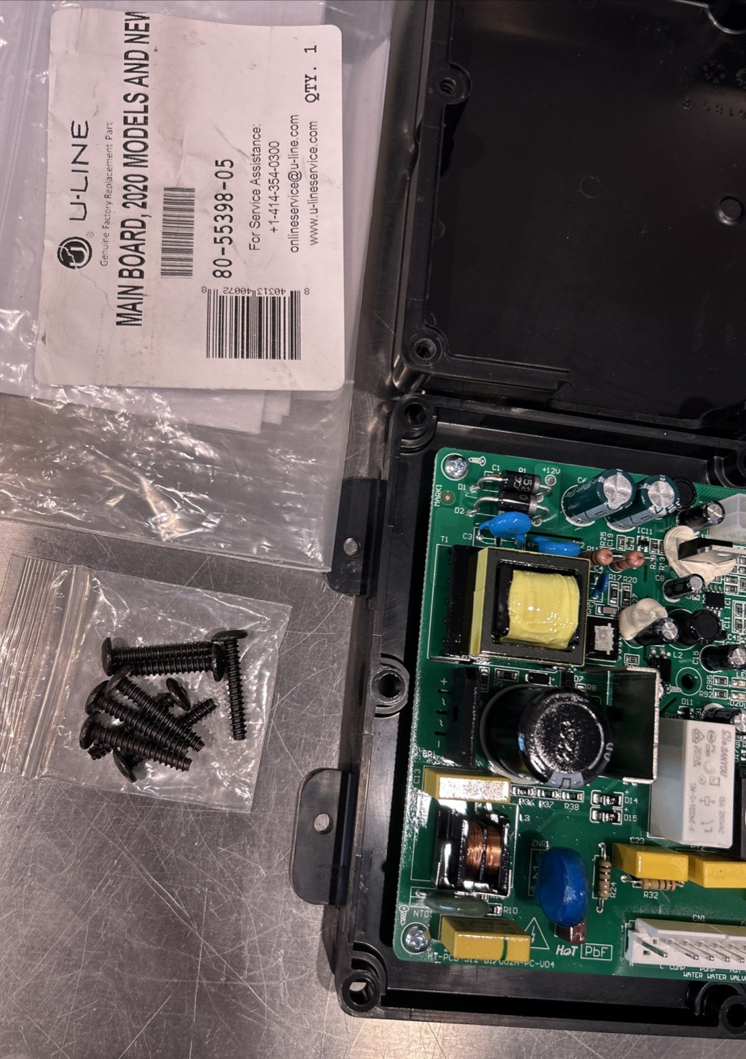 80-55398-05 Used U-Line OEM Main Control Board. PLEASE SEE DESCRIPTION & PICS. gallery