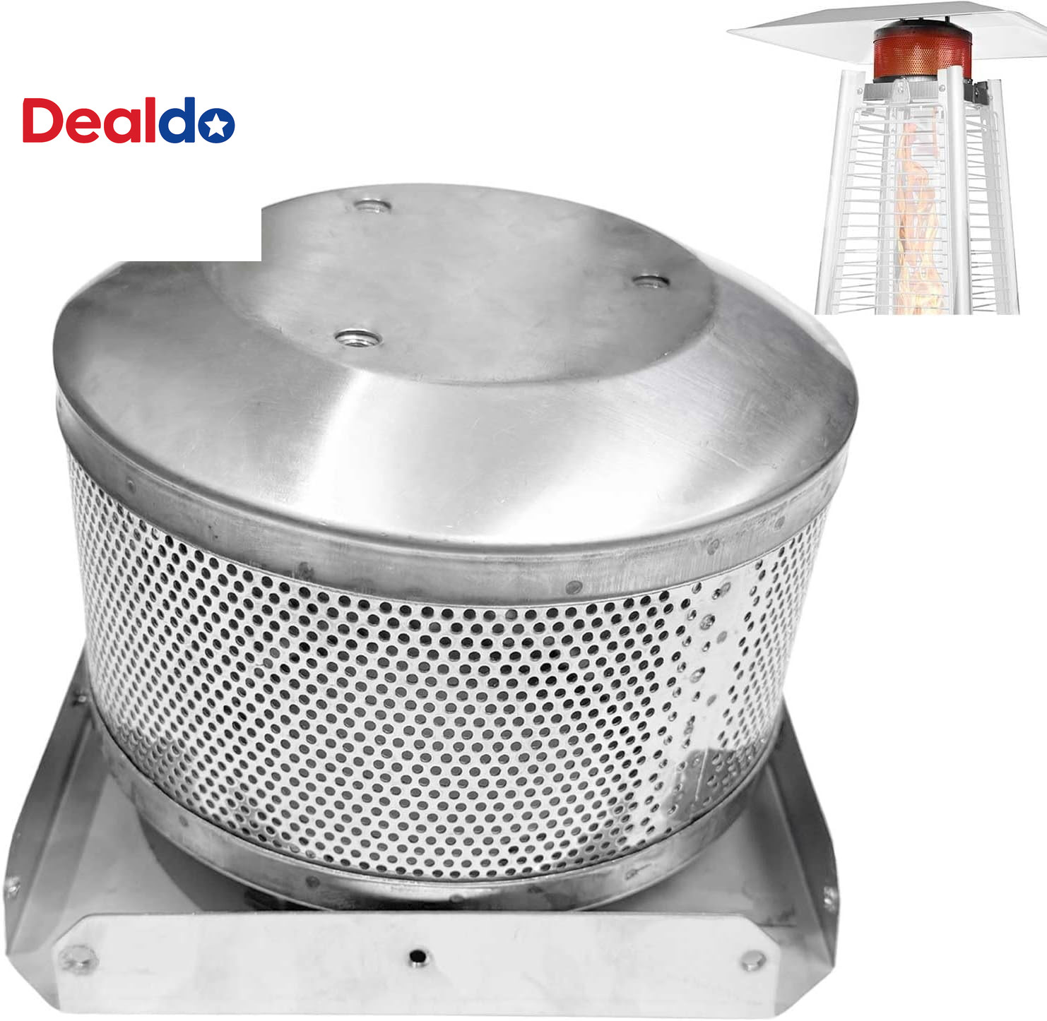 Patio Heater Burning Net Emitter Screen and Base 4-Sided Pyramid Heater Replacem gallery