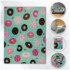 Teal Donut Blanket Soft Plush Blanket Donut Daydream Blanket 50x60in
