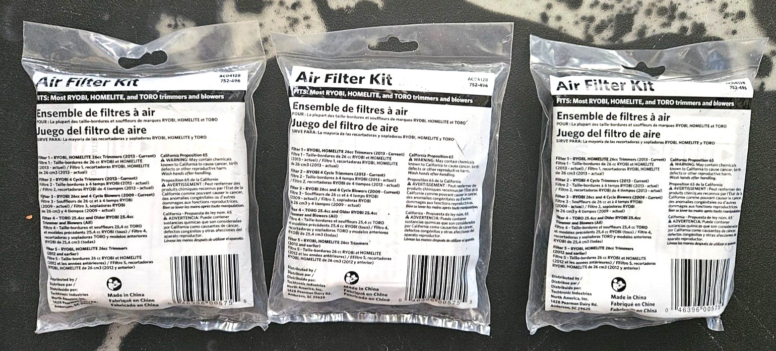 PowerFit AC04128 Universal Air Filter Kit 3 Pack gallery