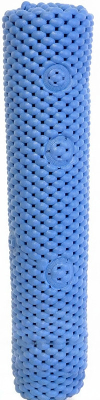Soft Waffle Cushioned Texture Spa Quality Bathroom Tub & Bath Mat Anti-Slip Blue gallery