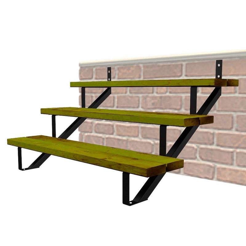 MTB Steel Step Stair Riser - 3 Step for Deck Height 27 Inches Stair Stringer Ste gallery