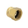 3x Brass Garden Hose Adapter Connector 3/4" GHT to 3/4" NPT Thread Double Female gallery