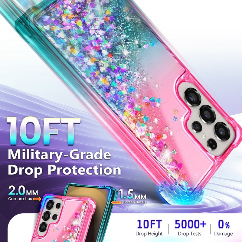 For Samsung Galaxy S26 + Plus Ultra Glitter Case + Lanyard & Screen Protector gallery