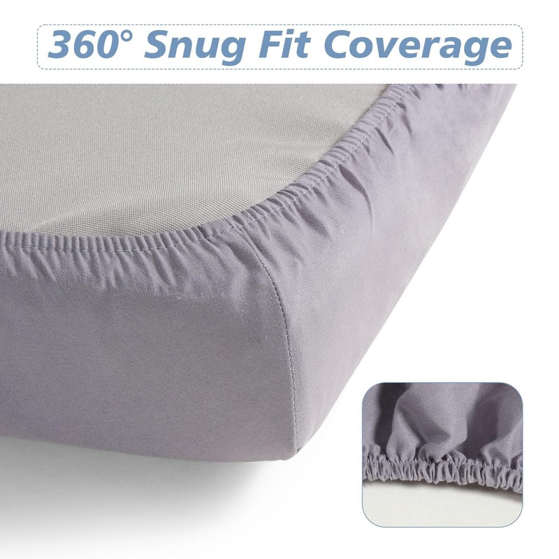 Cot Sheets 31" x 75", Cot Size Sheet Fitted for Narrow Twin Mattress/RVs Bunk gallery