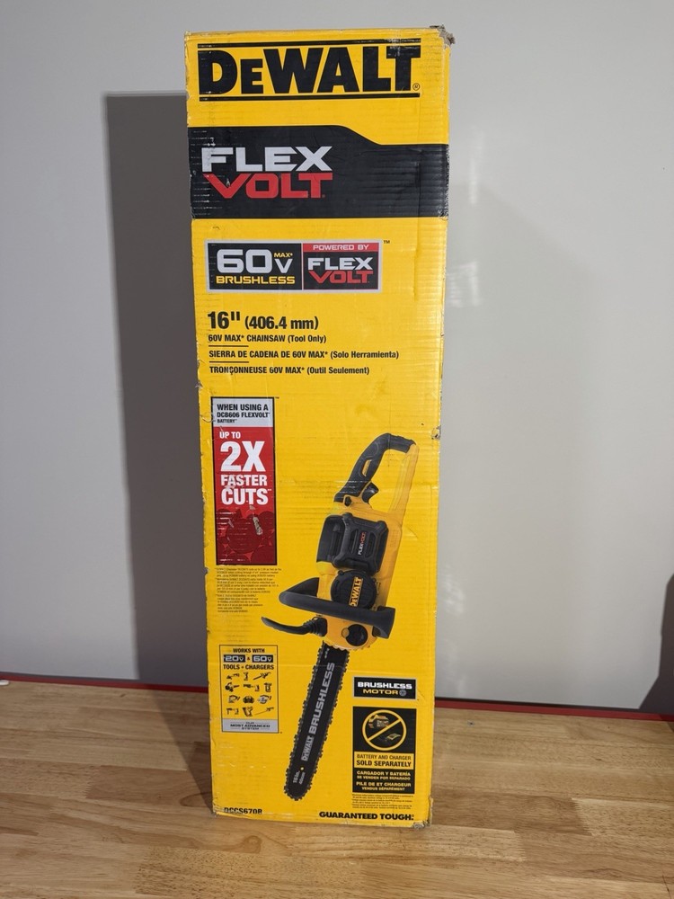 Dewalt 60v Max Flexvolt 16” Chainsaw DCCS670B (Tool Only)