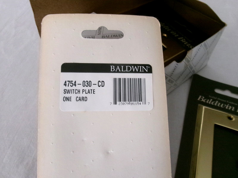 BALDWIN SOLID BRASS CLASSIC SINGLE ROCKER GFCI SWITCH PLATE 4754-030-CD gallery