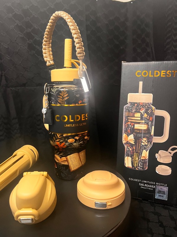 Rare Coldest 24oz THE READER Limited Edition Water Bottle NIB w/Cord, Mini HOT!! gallery