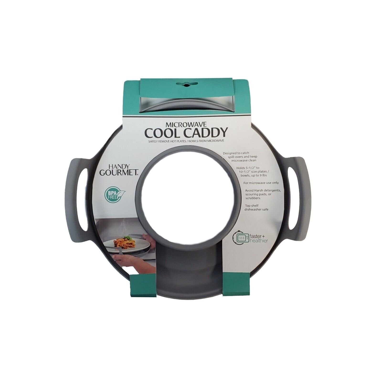 Microwave Cool Caddy W Handles Kitchen For Carrying Bowls and Plates NEW gallery