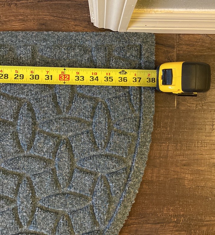 Weather Guard Diamonds & Skid Resistant 18” x 28” Door Mat in medium gray gallery