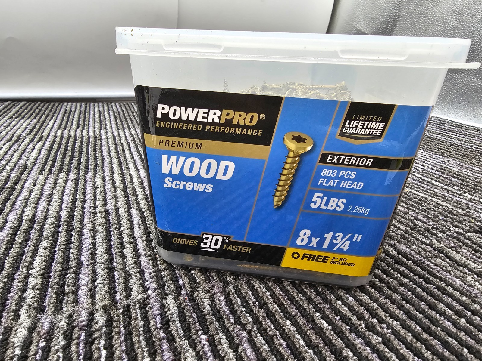 Power Pro 48607V4 Self-Drilling Exterior Wood Screw Star Drive, 8 x 1-3/4" 5lbs gallery