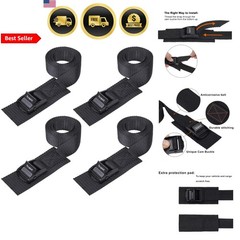 Lashing Straps Tie Down Straps Bungee Cords Cargo Securing Straps 2ft 4pack