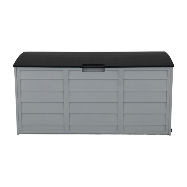75Gal Outdoor Garden Plastic Storage Deck Box Chest Tools Cushions Toys Lockable gallery