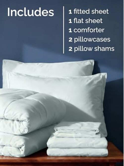 Comforter Set - 7 Piece Bed in a Bag Full 7 Piece Comforter Set 09 - Ice Blue gallery