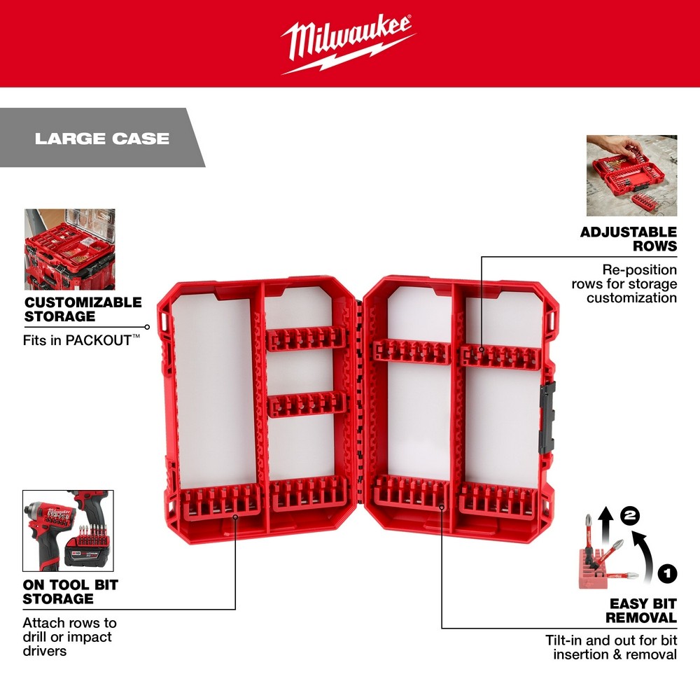 Milwaukee 48-32-9922 Customizable Large Case for Impact Driver Accessories gallery