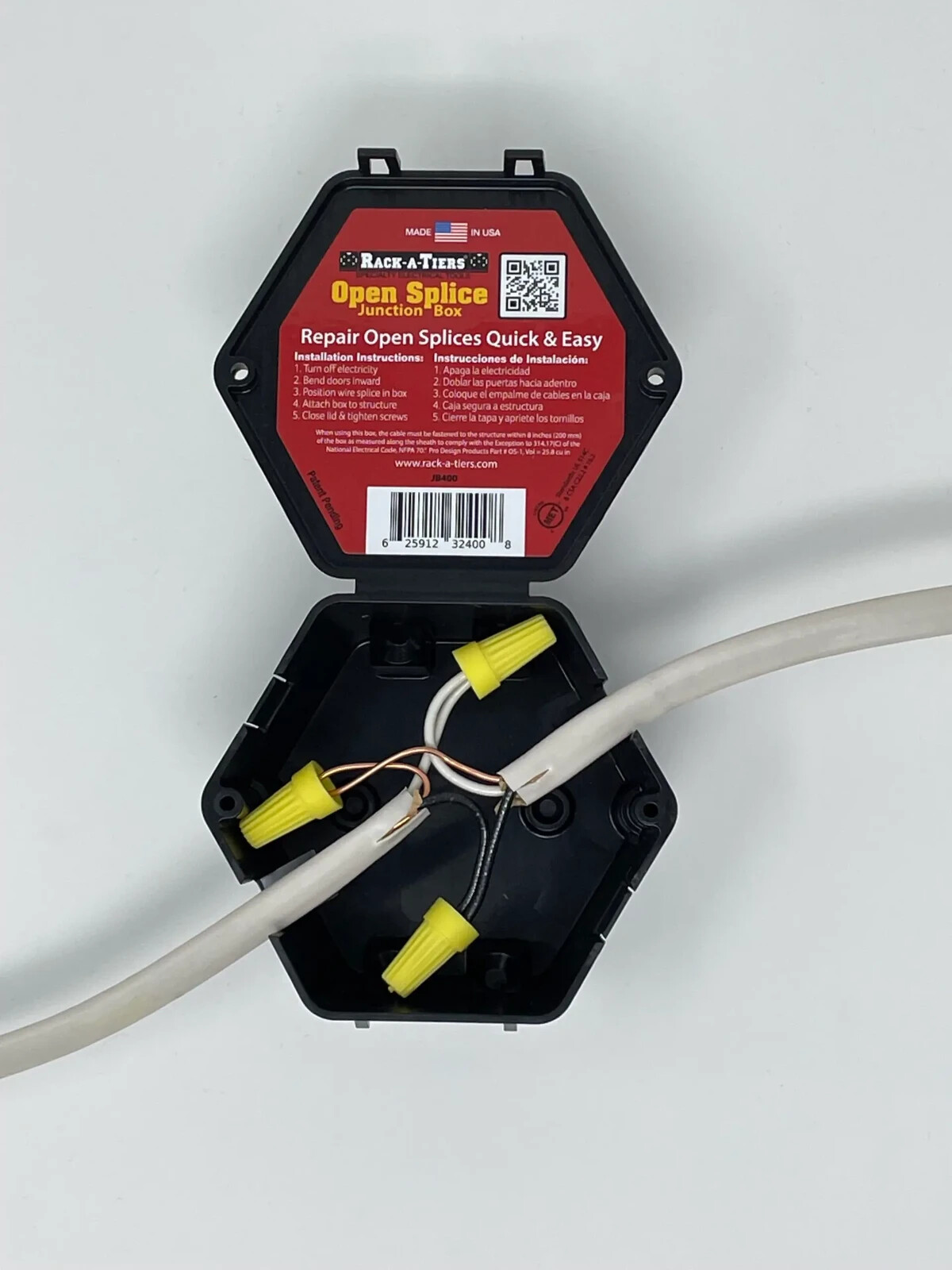 Rack-A-Tiers JB400 Open Splice Junction Box 4" gallery