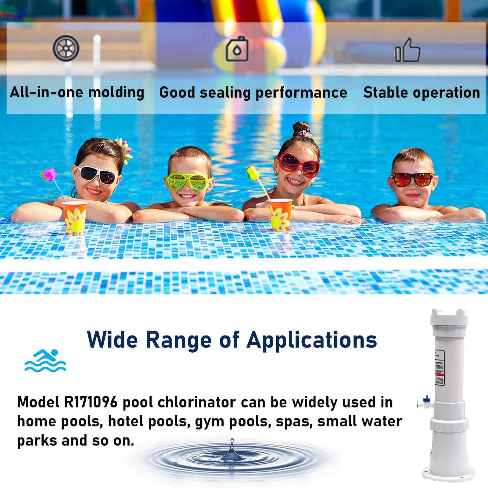 Kmhgd 320 Pool Chlorinator Compatible Rainbow R171096 Automatic Inline gallery