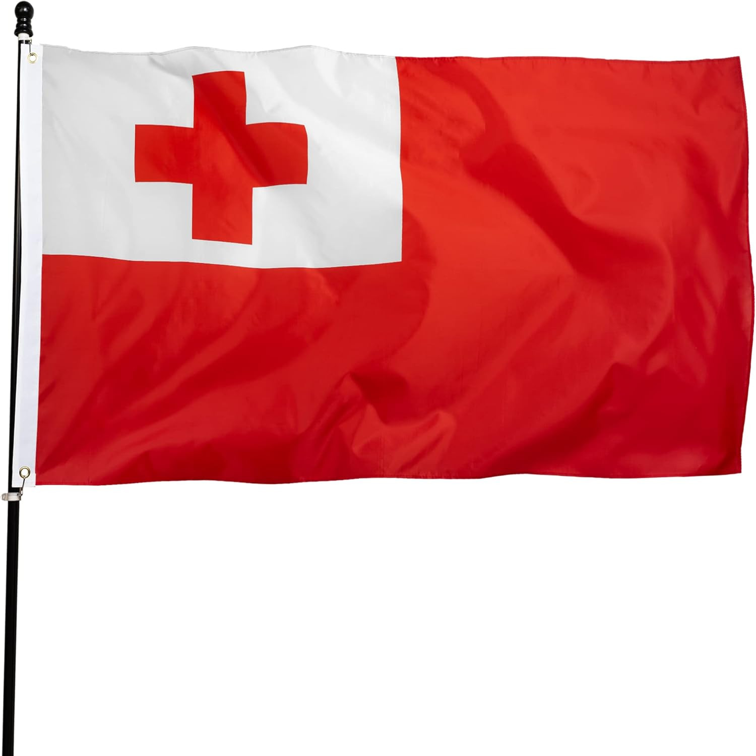 DANF Tonga Flag 3X5 Ft Thick Polyester, Fade Resistant, Brass Grommets, Canvas H gallery