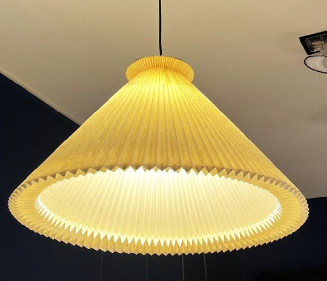 NEW LE KLINTModel 6/38 Pendant Lampshade in Plasticized Paper, 1980s gallery