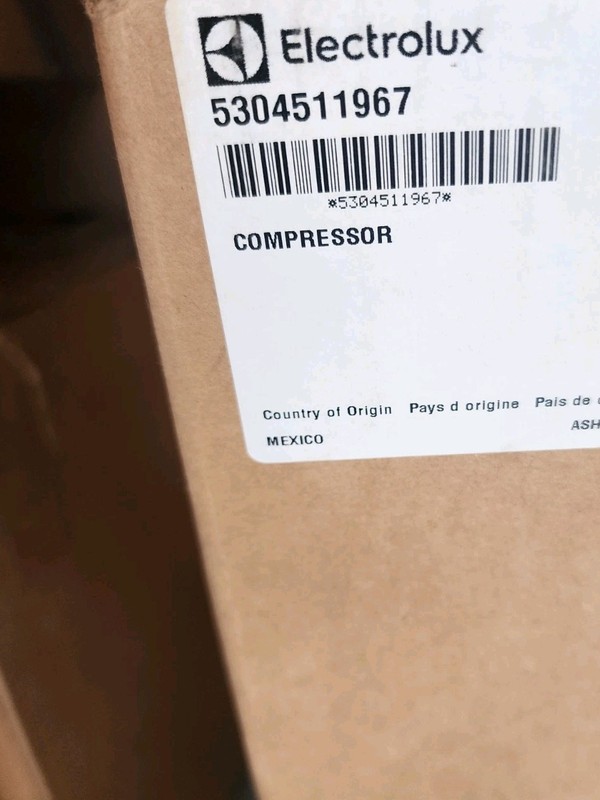 Frigidaire Refrigerator Compressor Part# 5304511967, DK51C68RLU, MS1310967 gallery