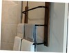 No Punching Over The Door Towel Rack, 17 Inch 3 Tier Solid Wood and Matte gallery