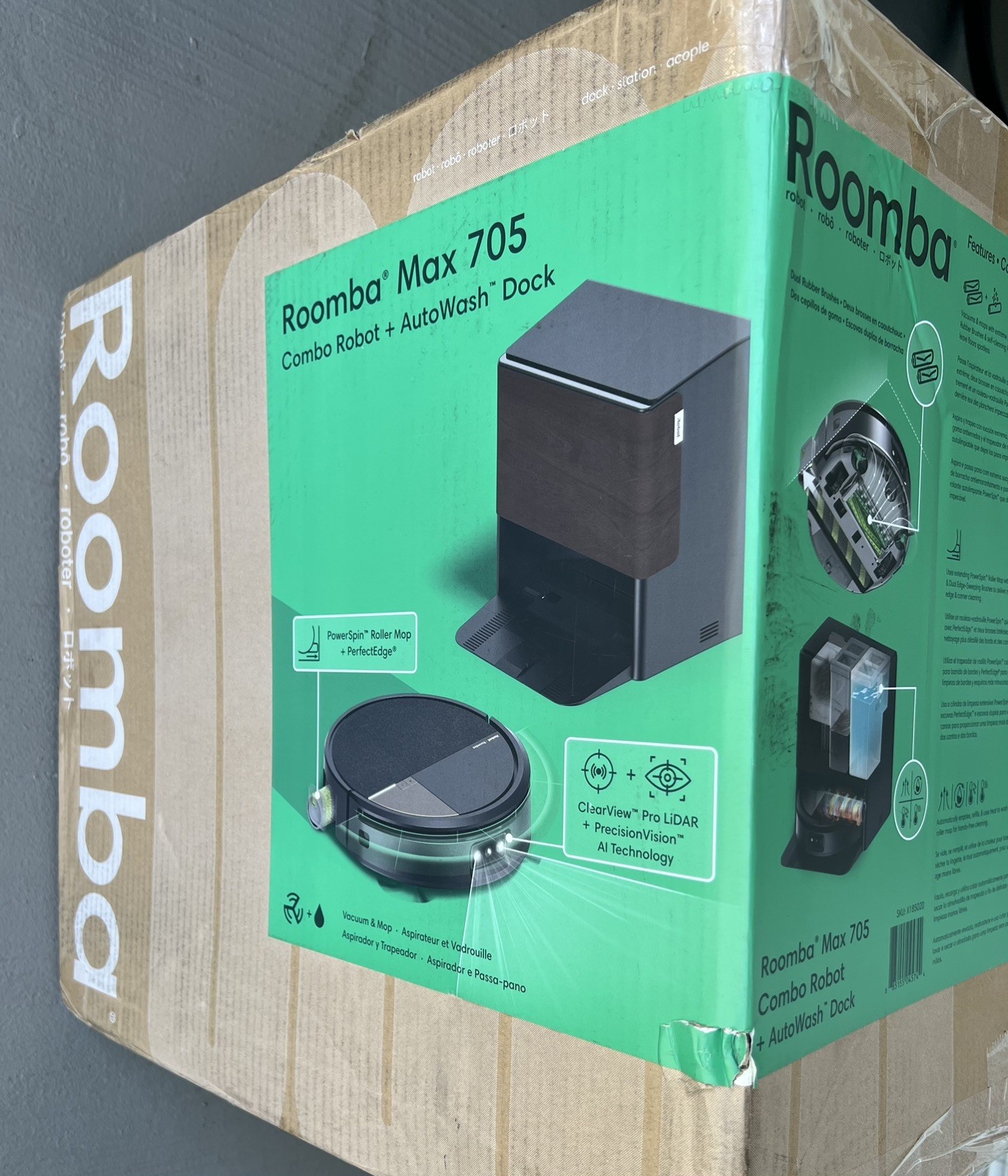 iRobot - Roomba Max 705 Vac Robot Vacuum + AutoEmpty Dock - (It Vaccum’s + Mops) gallery