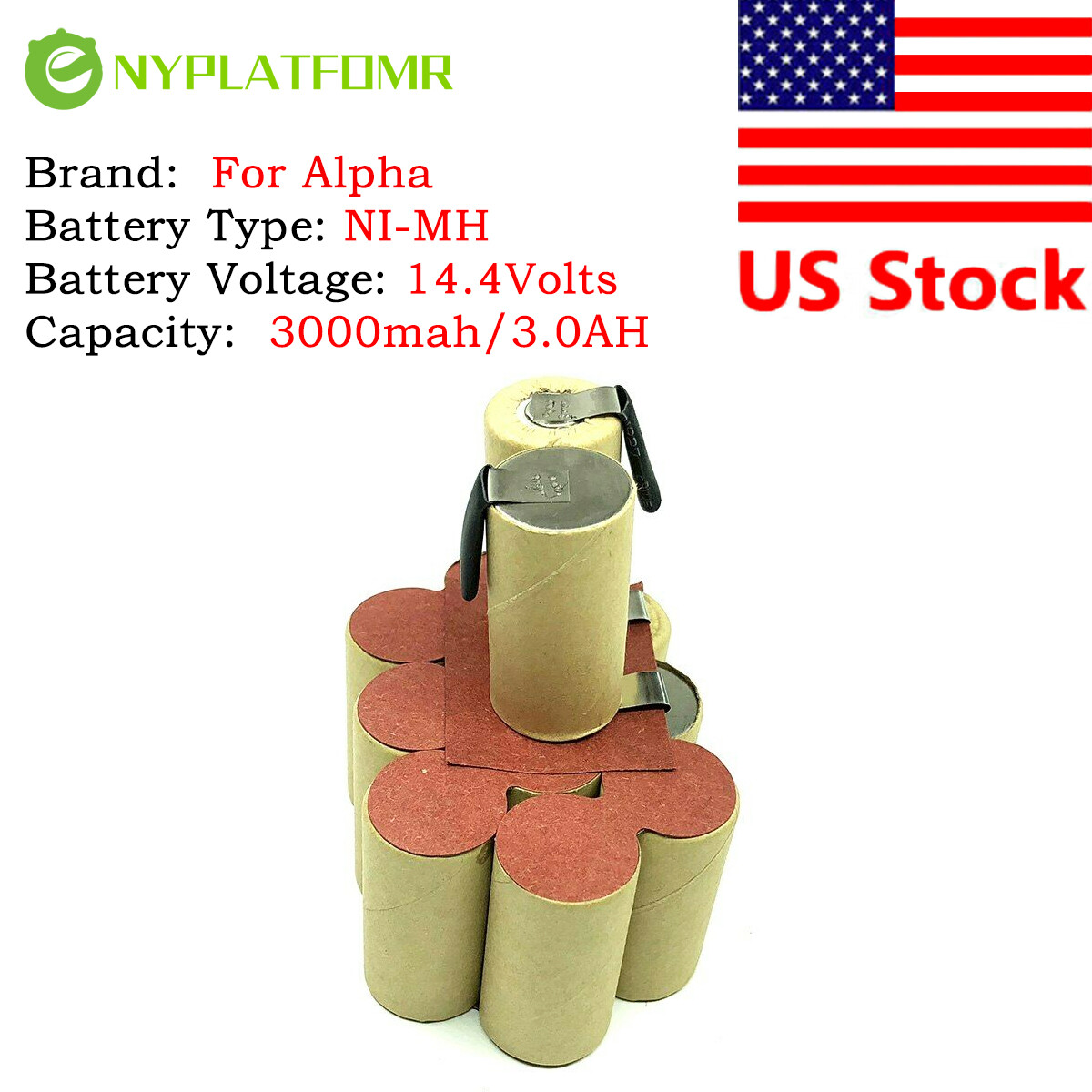 SOLDERING REQUIRED for Alpha tools 14.4V Battery pack CD BBR 14.4 BBR14.4 MBR144 gallery