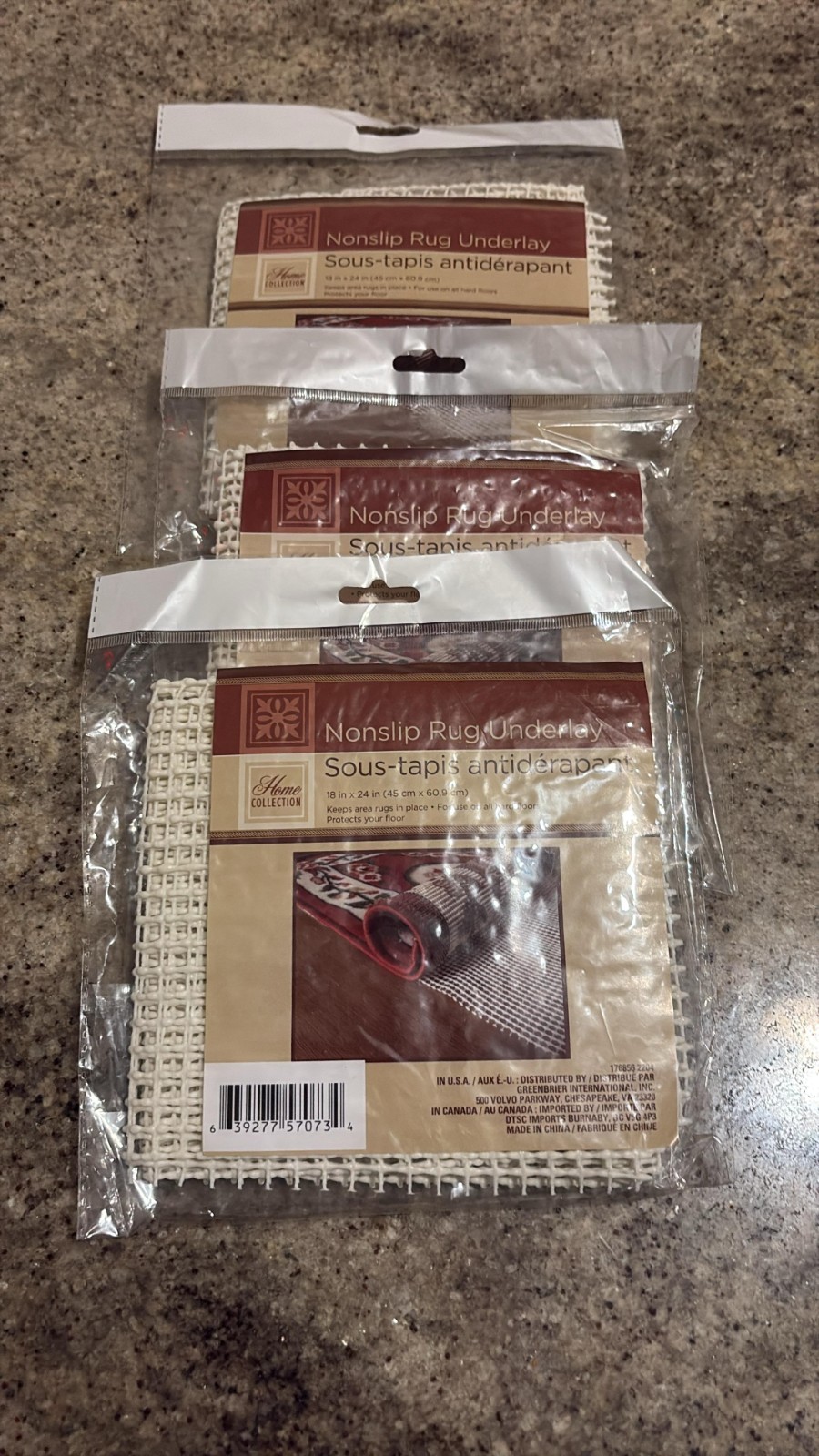 Home Collection Nonslip Rug underlay Brand New 18in X 28 in gallery