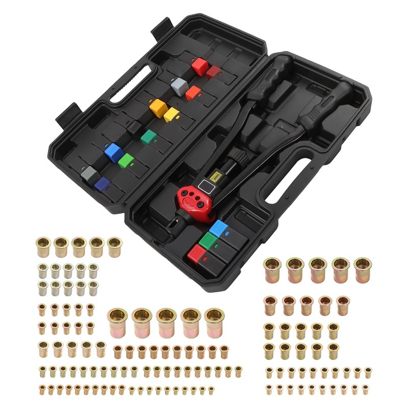 Rivet Nut Tool Set, 16 Inches Includes 15 Metric and 125 Rivet Nuts gallery