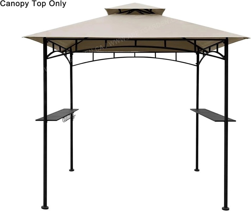 5FT x 8FT Double Tiered Replacement Canopy Grill BBQ Gazebo Roof Top, for Gaz... gallery