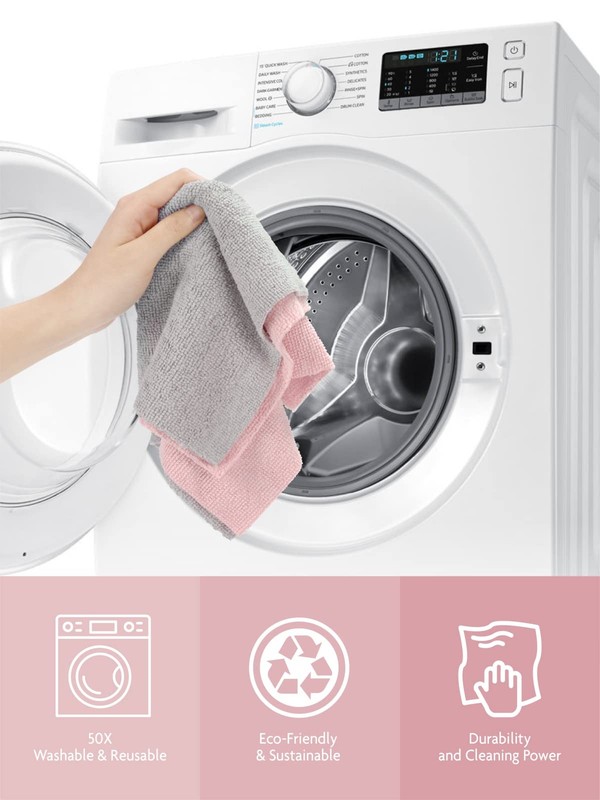 Microfiber Cleaning Cloth Roll -75 Pack, Tear Away Microfiber Towels, 12" x 1... gallery