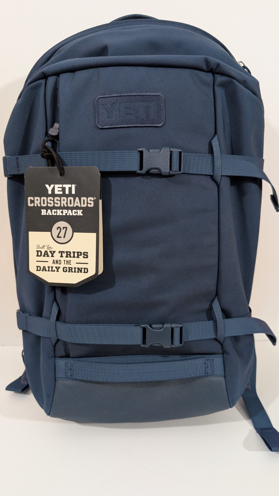 YETI Crossroads Backpack 27L Large Navy Zip Closure Hiking Pack